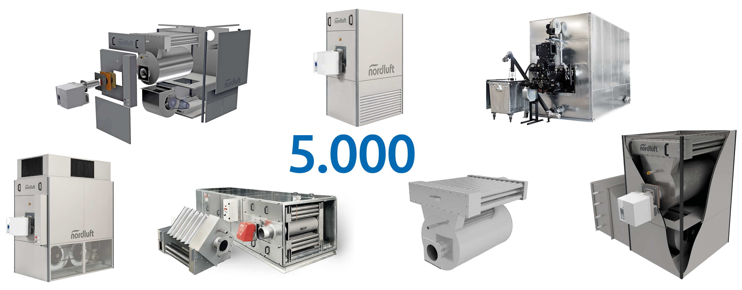 5.000 Warmlufterzeuger